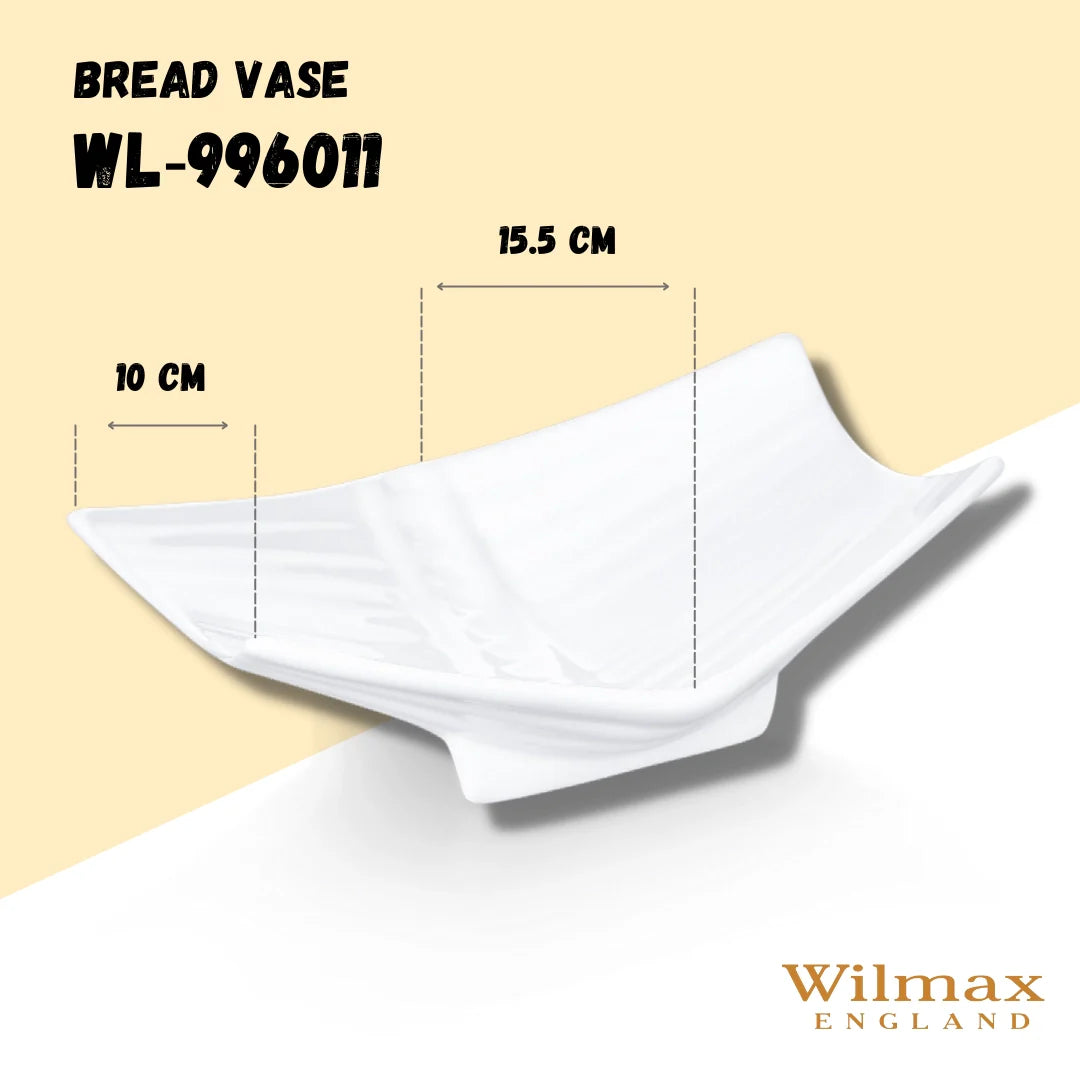 Wilmax Brotvase 23 cm Porzellan Weiß WL-996011/A
