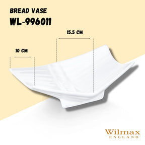 Wilmax Brotvase 23 cm Porzellan Weiß WL-996011/A