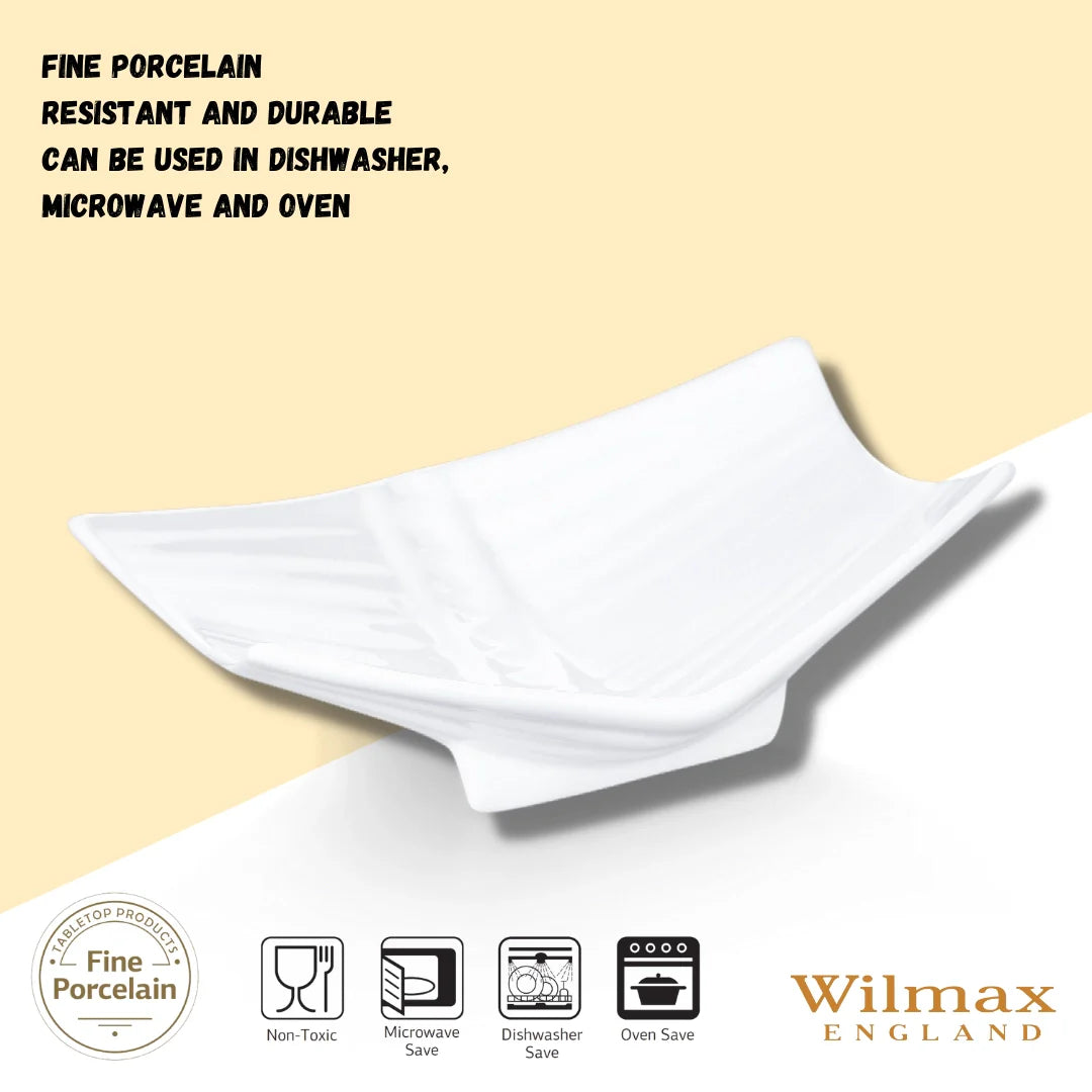 Wilmax Brotvase 23 cm Porzellan Weiß WL-996011/A