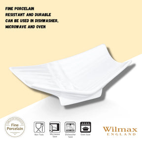 Wilmax Brotvase 23 cm Porzellan Weiß WL-996011/A