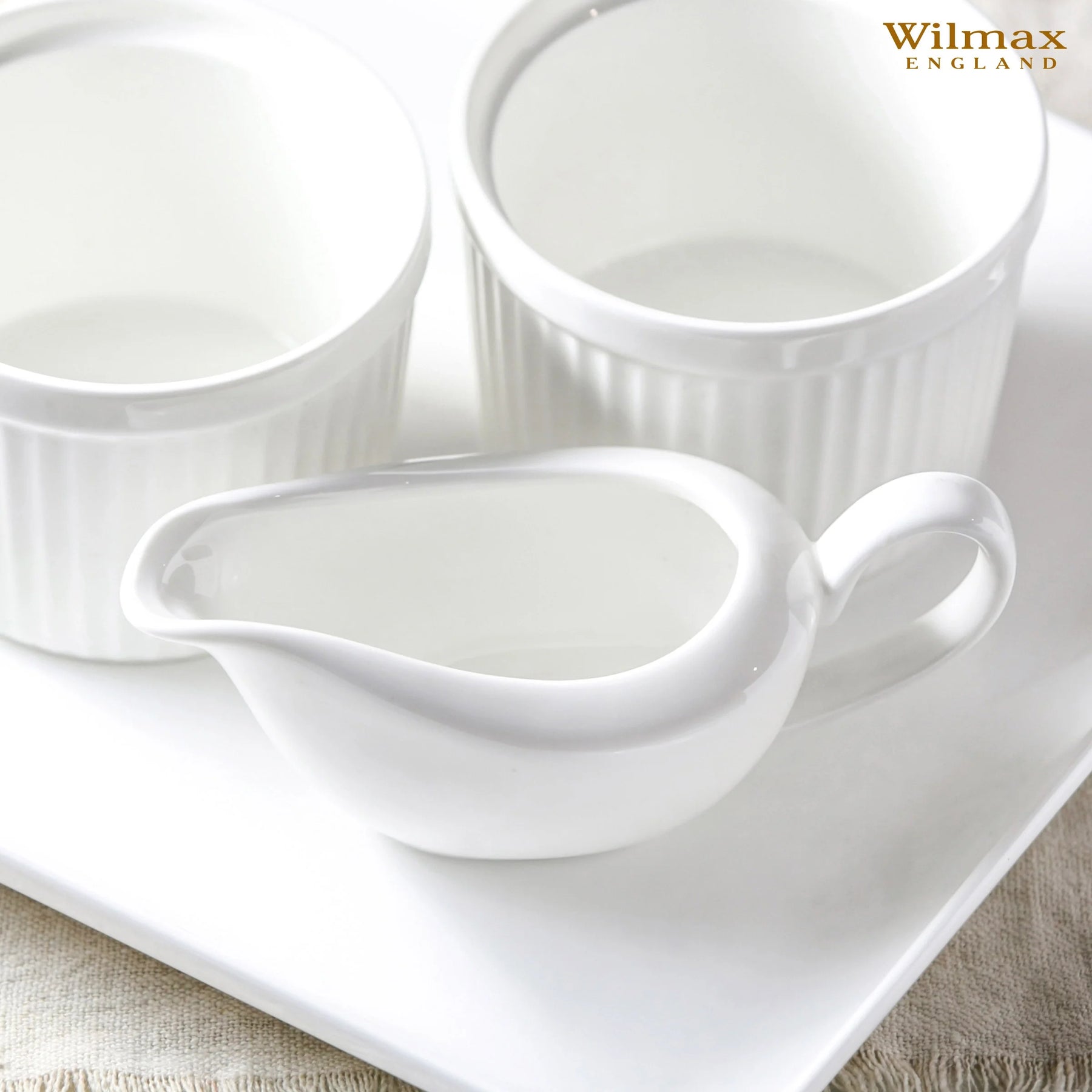Wilmax Sauciere 100 ml Porzellan Weiß WL-996014/A
