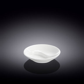 Wilmax Sojaschale mit Unterteilung 9 cm Porzellan Weiß WL-996049/A