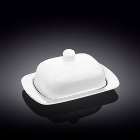 Wilmax Butterdose 19x12.5x8.5 cm Porzellan Weiß WL-996109/A