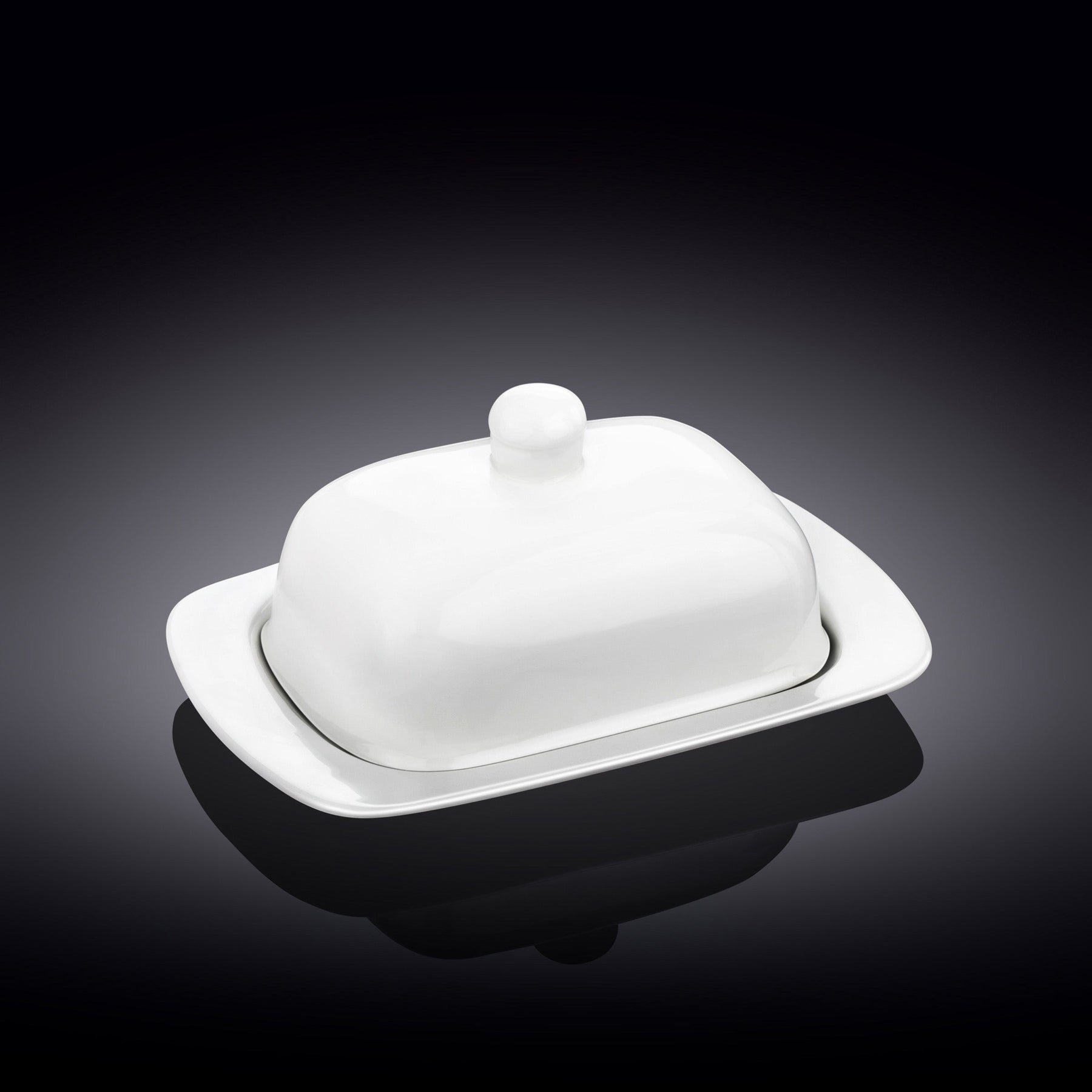 Wilmax Butterdose 19x12.5x8.5 cm Porzellan Weiß WL-996109/A