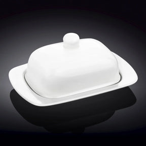 Wilmax Butterdose 19x12.5x8.5 cm Porzellan Weiß WL-996109/1C