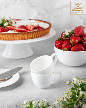 Wilmax Kuchenständer 30 cm Porzellan Weiß WL-996130/A
