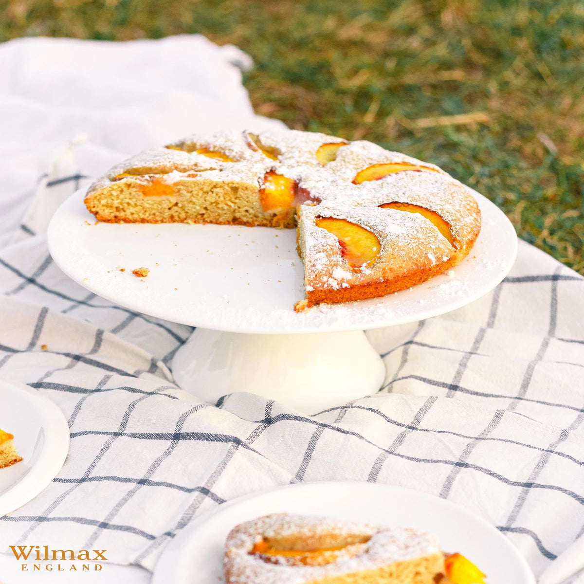 Wilmax Kuchenständer 30 cm Porzellan Weiß WL-996130/A