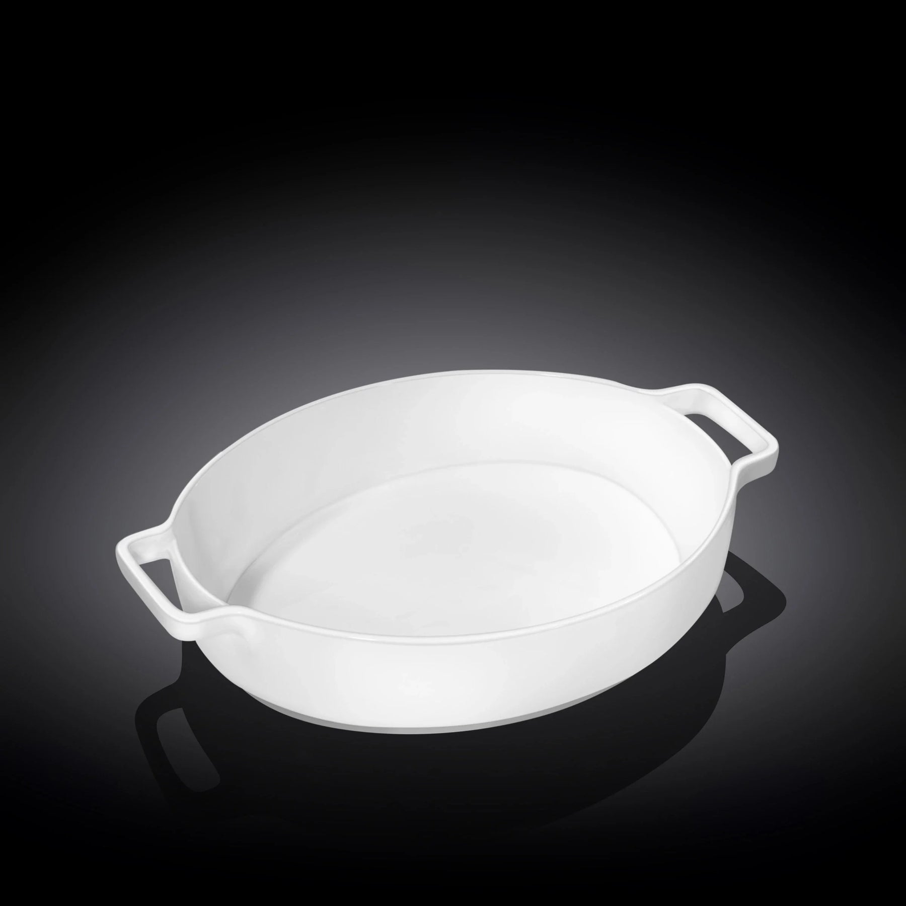 Wilmax Auflaufform mit Griffen 1650 ml Porzellan Weiß WL-997040/A