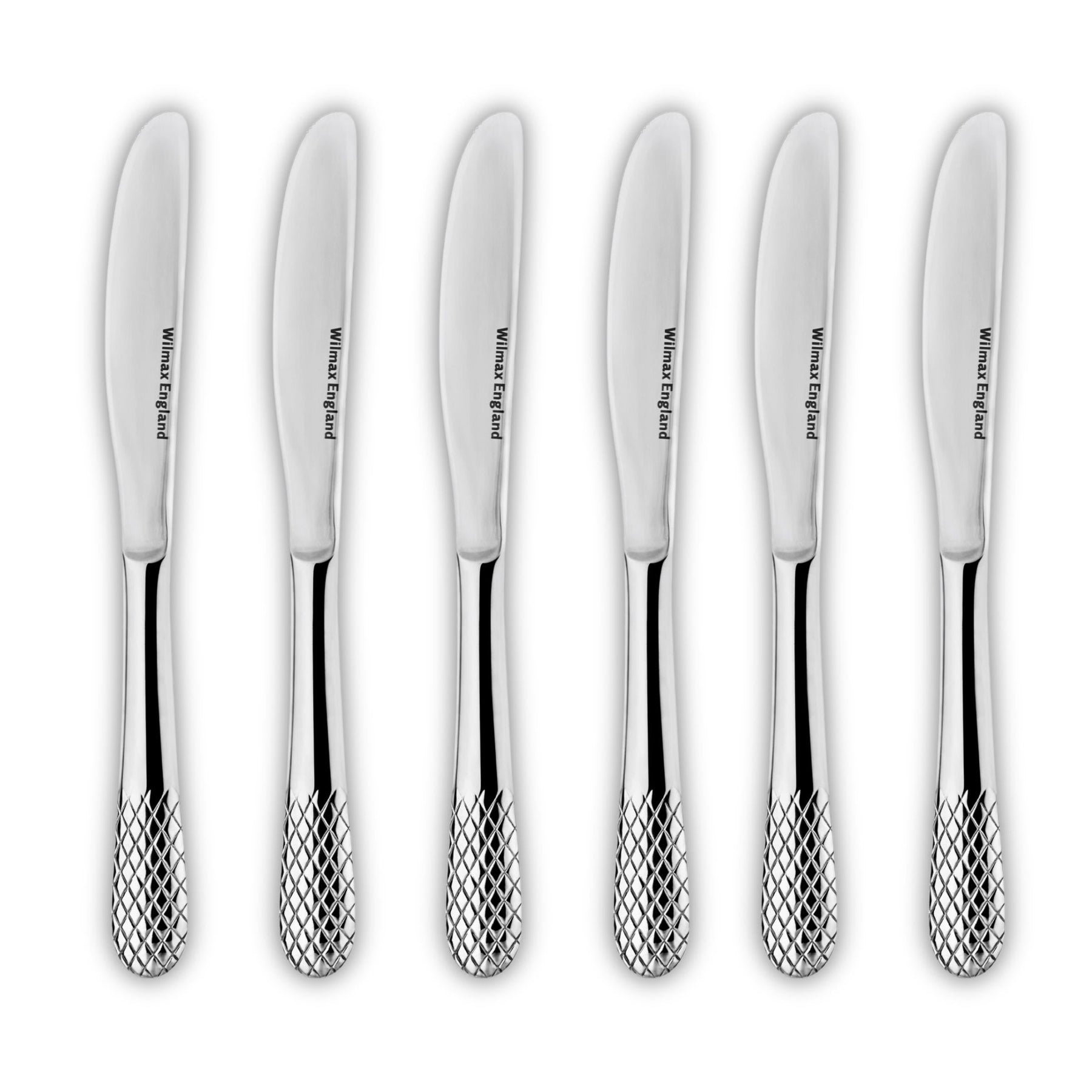 Wilmax Tafelmesser Set 22 cm Edelstahl 6er Set WL-999200/6C