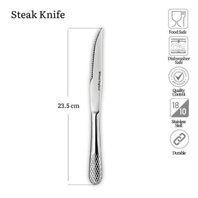 Wilmax Steakmesser 23.5 cm Edelstahl Silber 6er Set WL-999215/1B6
