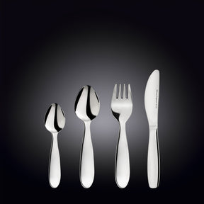 Wilmax Kinderbesteck Set 4-teilig Edelstahl WL-999901/4G