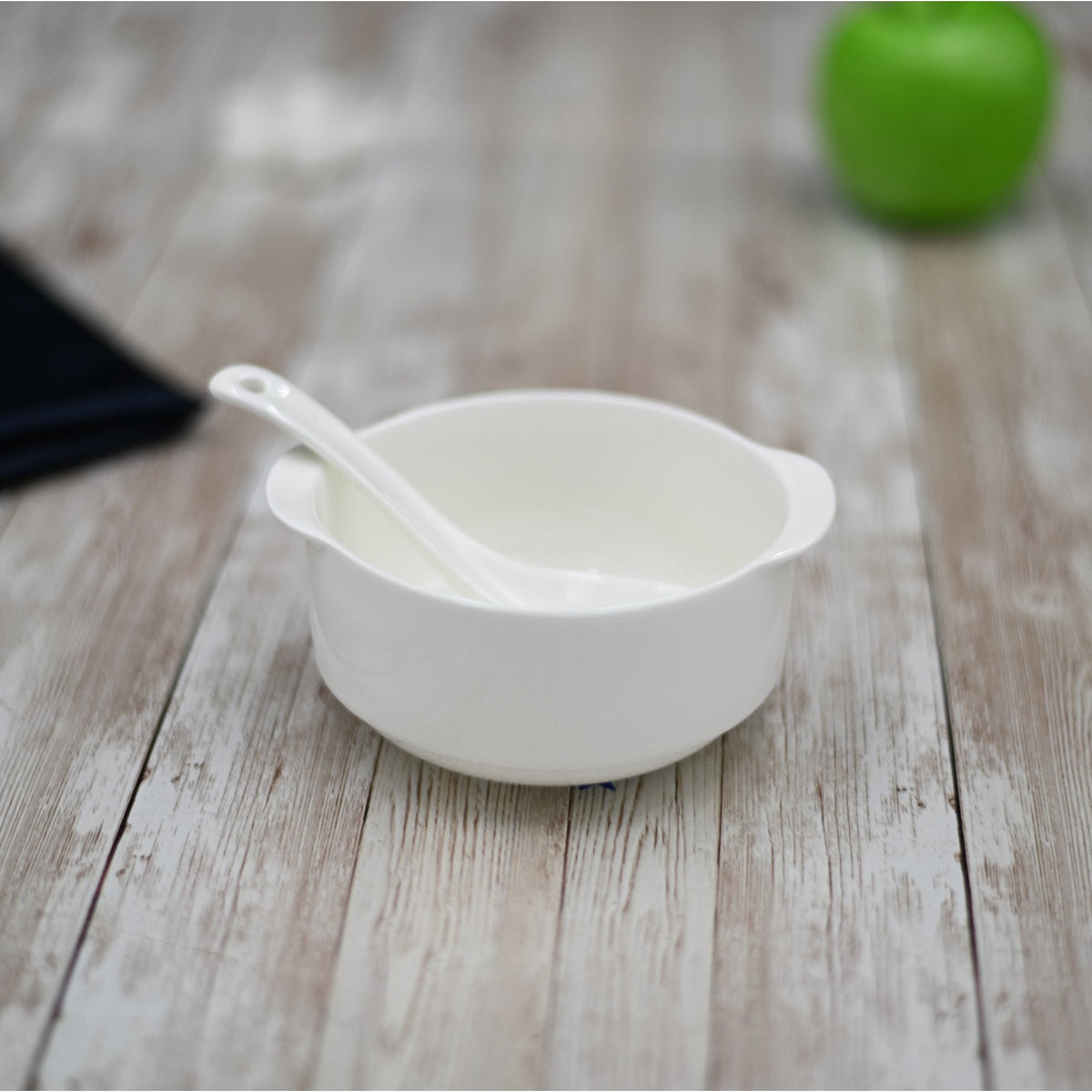 Wilmax Suppentasse 330 ml 11 cm aus Porzellan, Weiß WL-991127/A