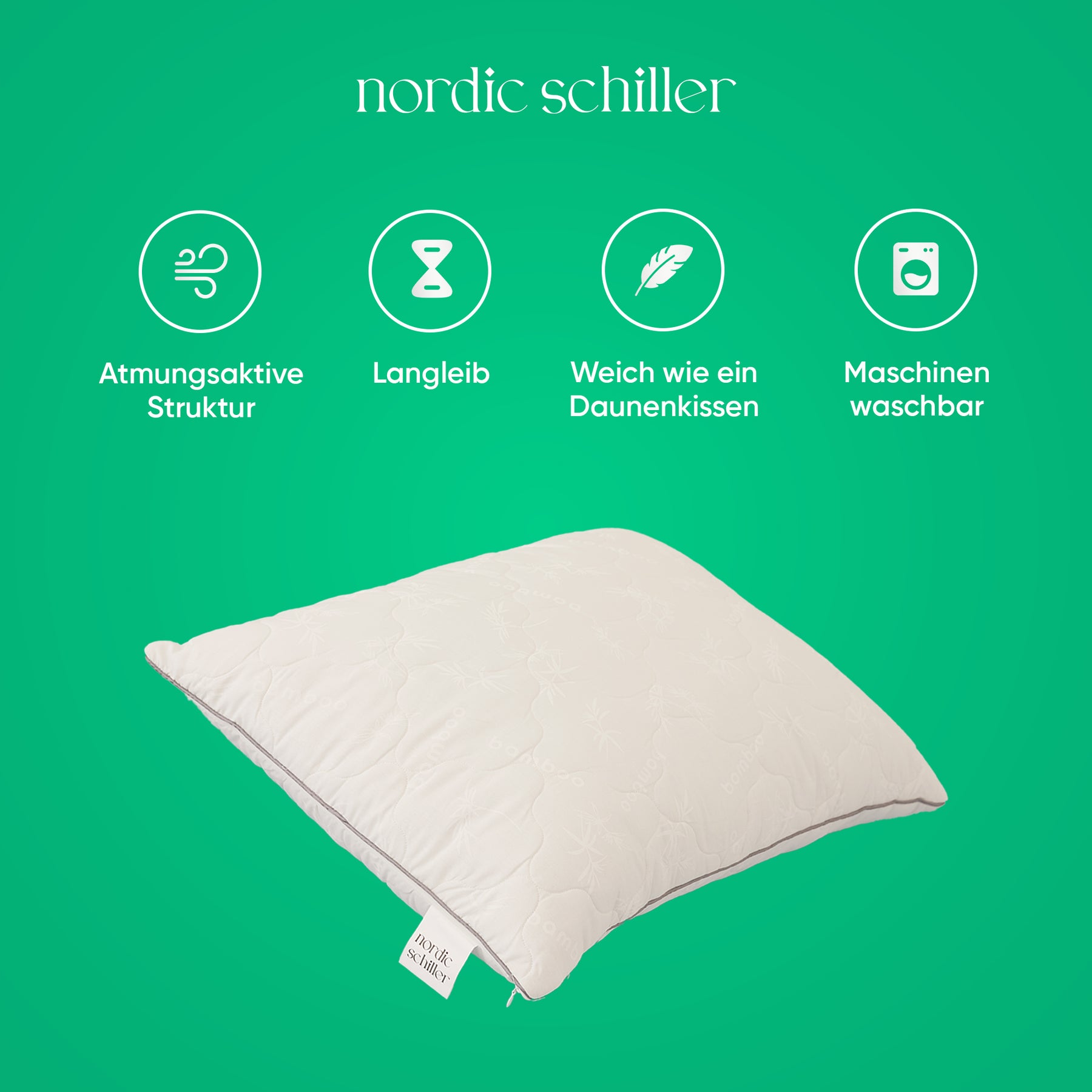 Nordic Schiller Klassisches Bambu-Kissen 70x50cm