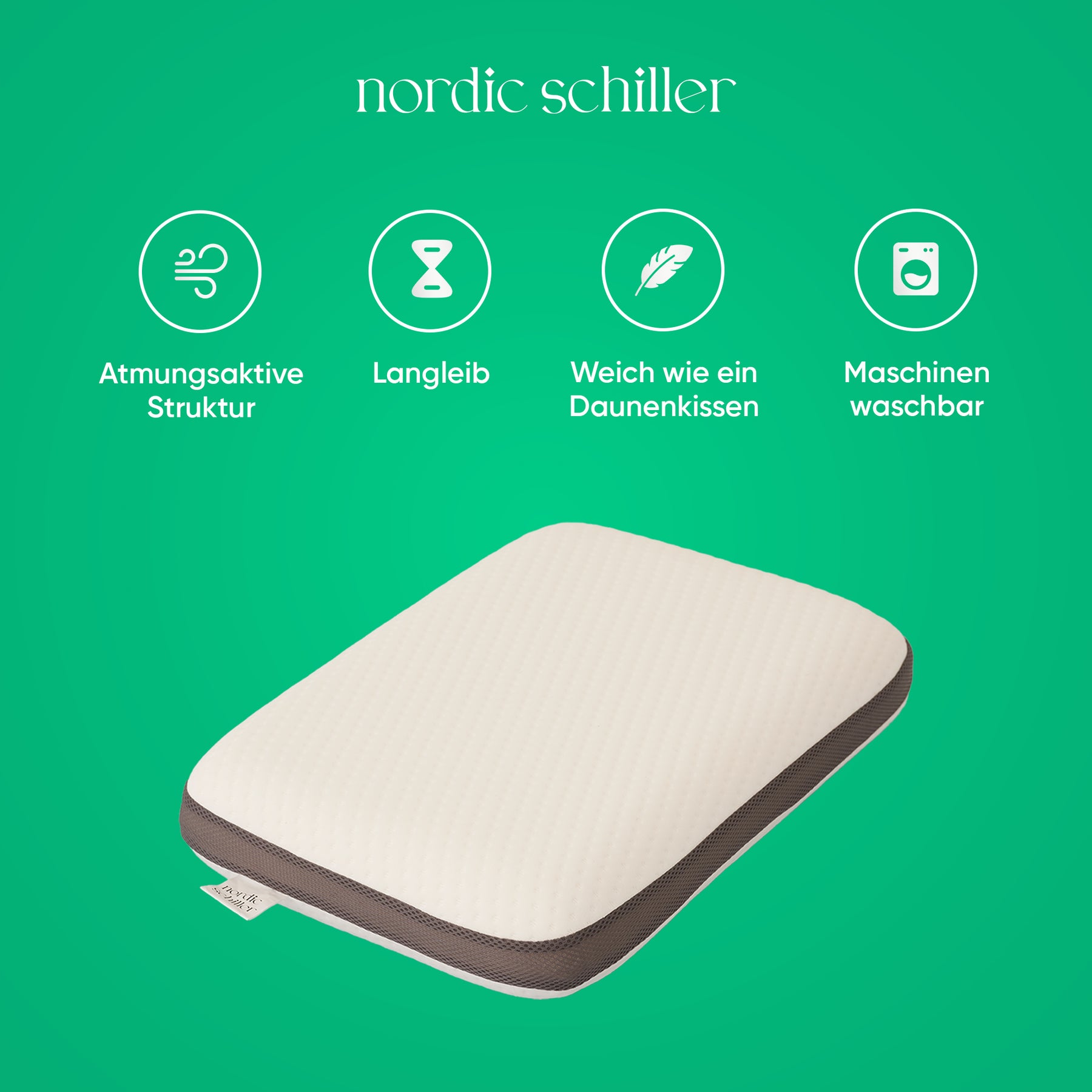Nordic Schiller Pro Visco Klassisches Hochkissen