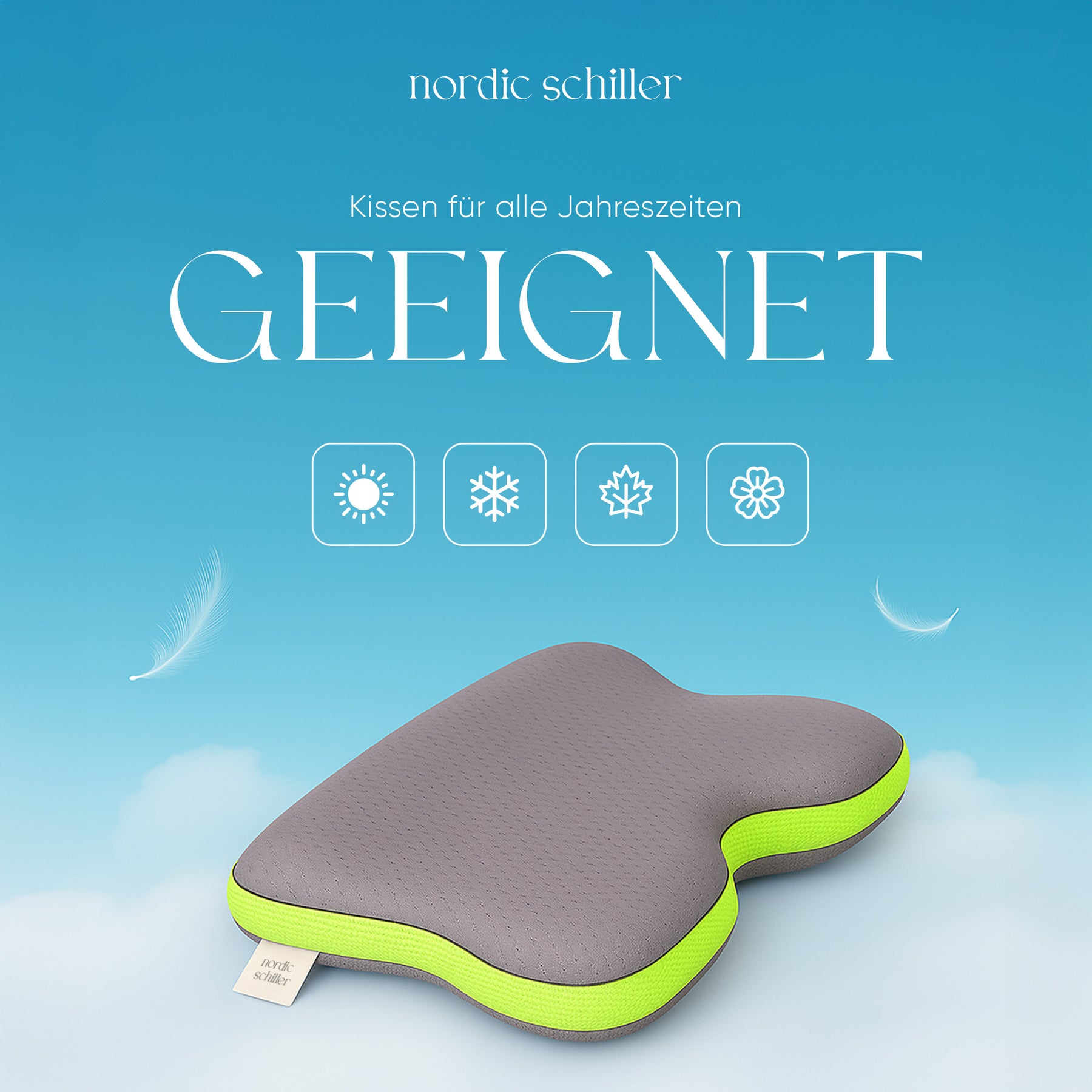 Nordic Schiller Carbon Visco Anti-Schnarch-Kissen