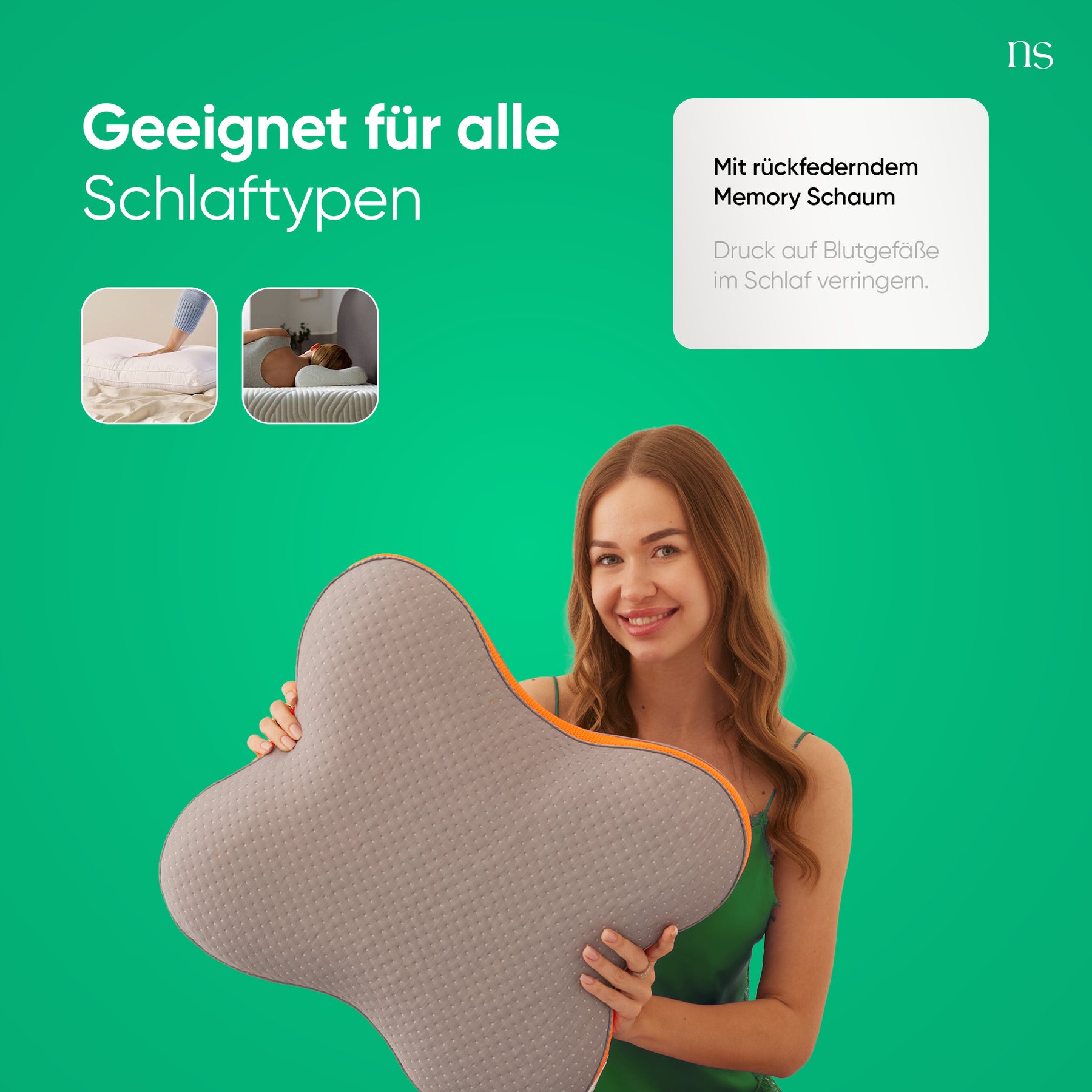 Nordic Schiller Carbon Visco Schmetterlingskissen
