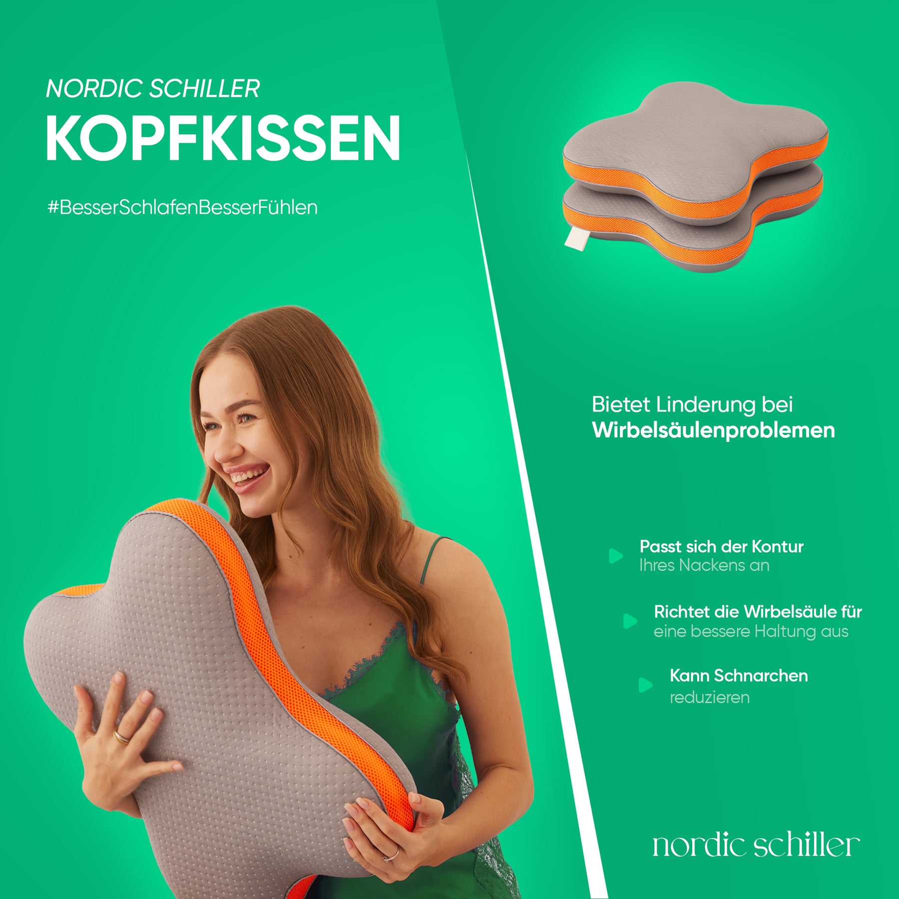 Nordic Schiller Carbon Visco Schmetterlingskissen