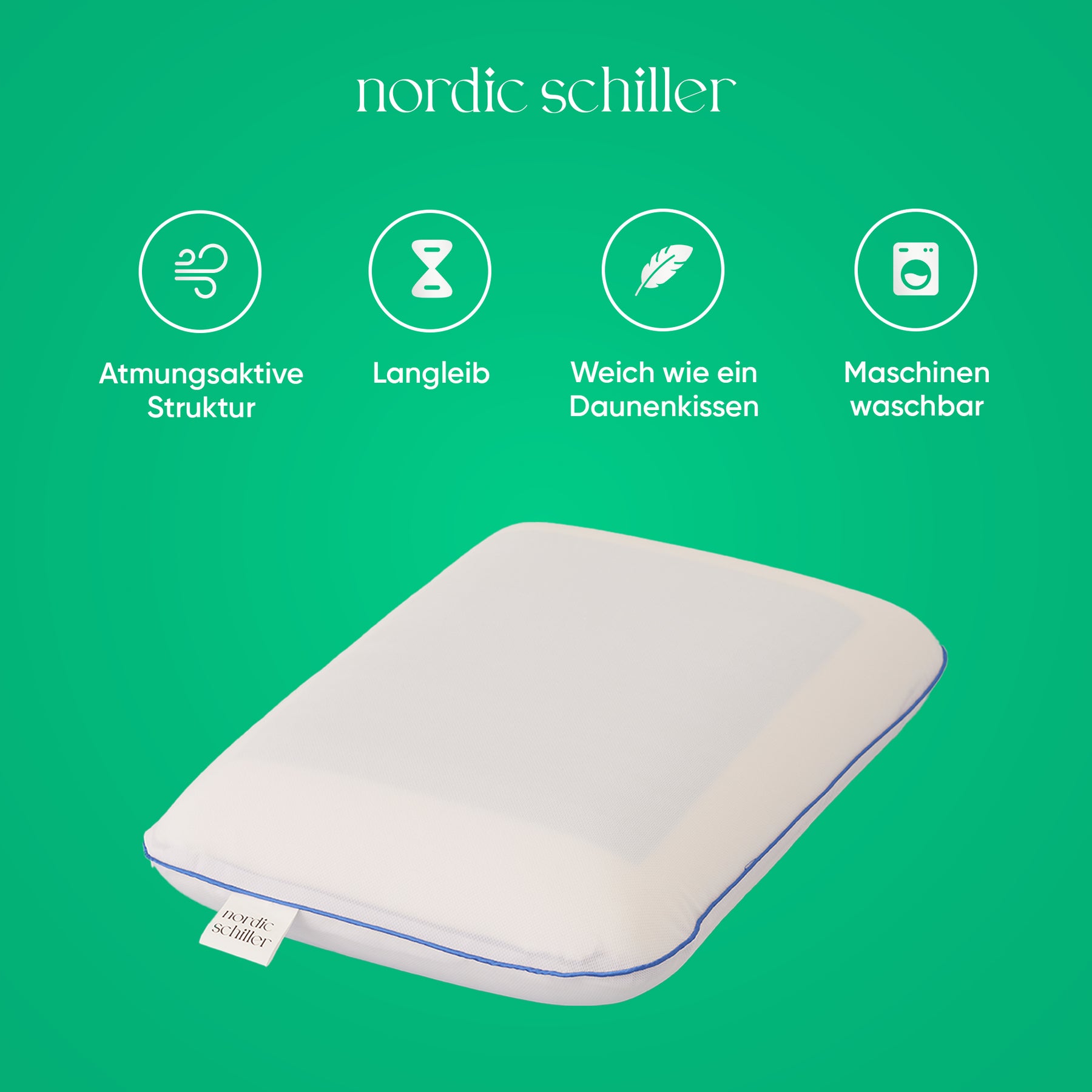 Nordic Schiller Gel Visco Klassisches Kissen