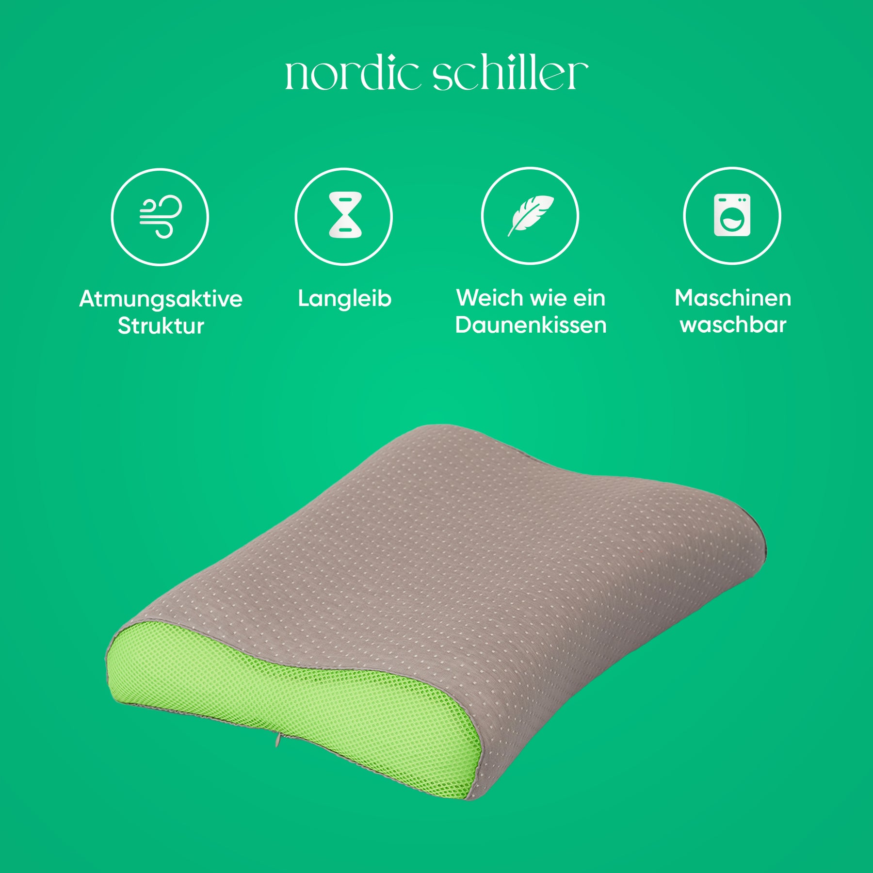Nordic Schiller Carbon Visco Doppel-Nackenstützkissen