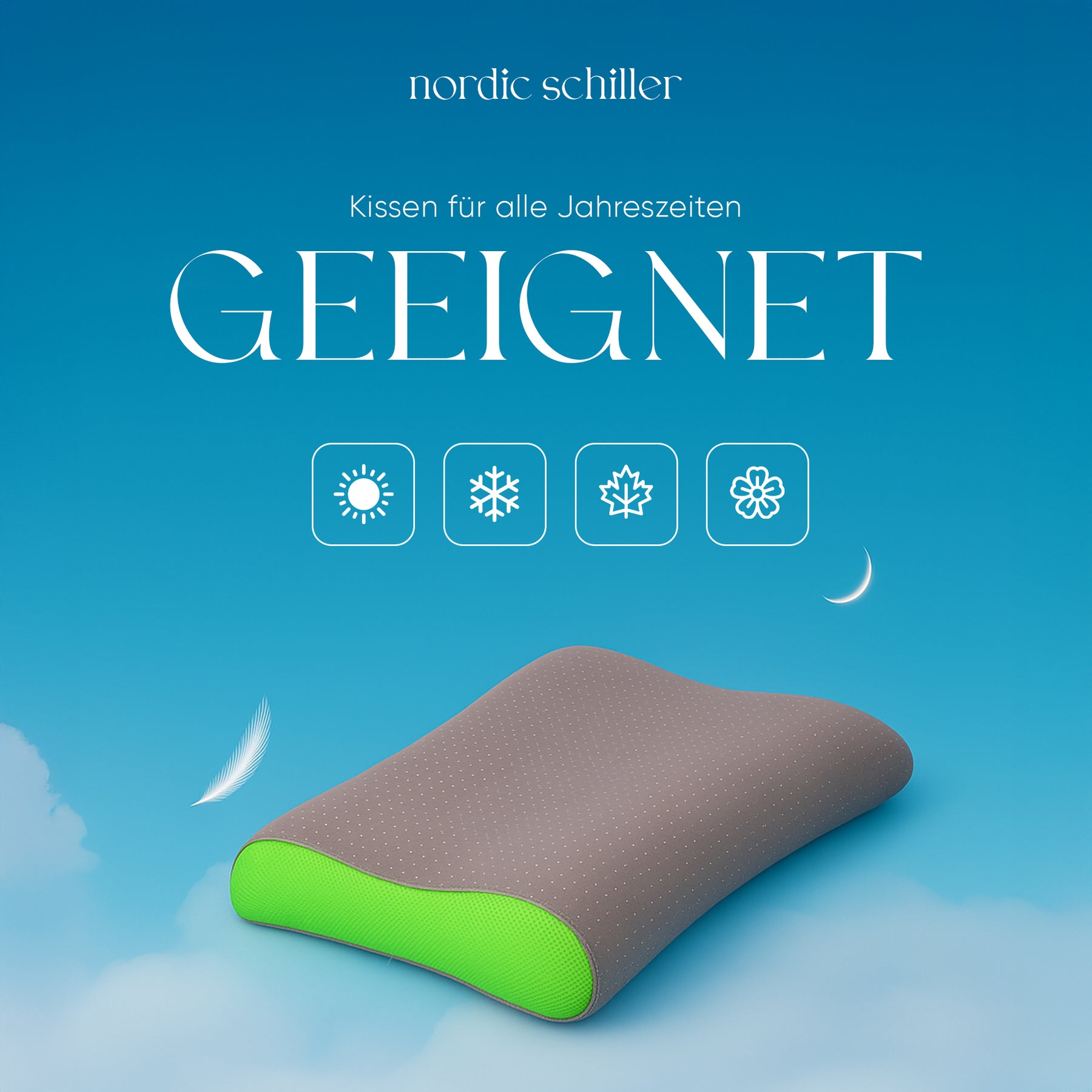 Nordic Schiller Carbon Visco Doppel-Nackenstützkissen