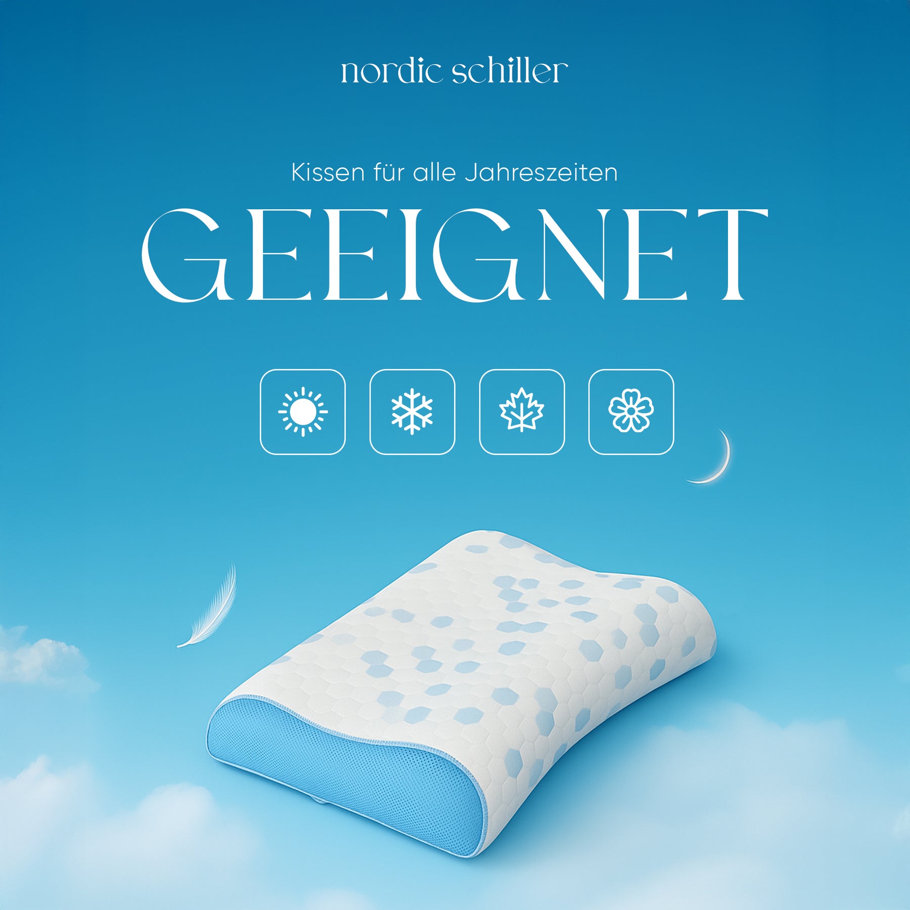 Nordic Schiller Cooler Visco Doppel-Nackenstützkissen