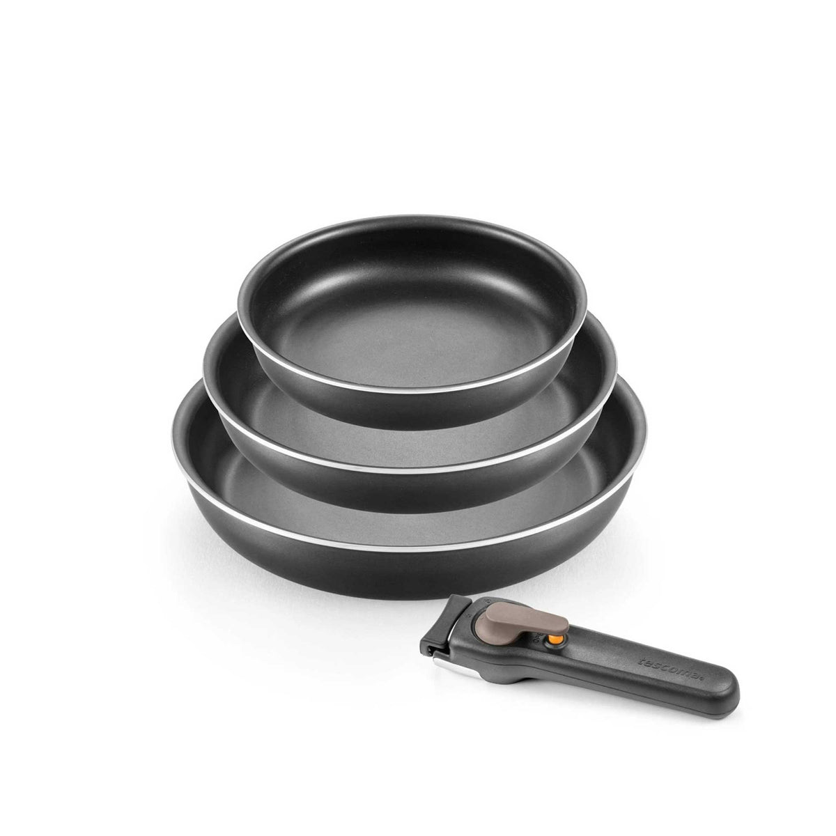 Bratpfannen-Set mit abnehmbarem Griff VARIO, 4-teilig