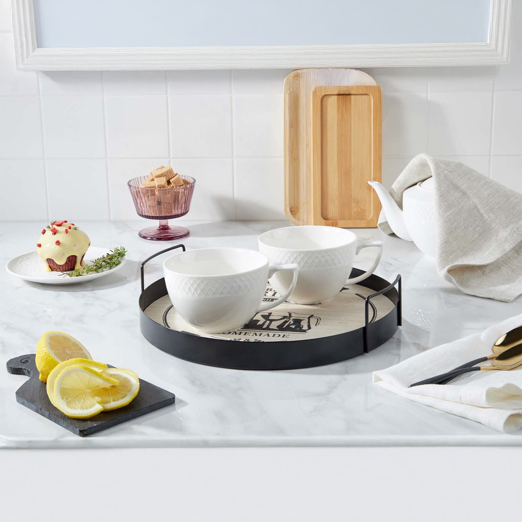 Wilmax Jumbo Cups 500 ml, 2er-Set, Porzellan