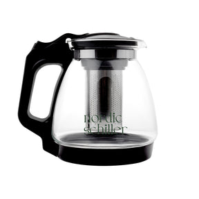 Nordic Schiller Lilac Glas Teekanne mit Deckel und Edelstahl-Sieb – 1700 ml