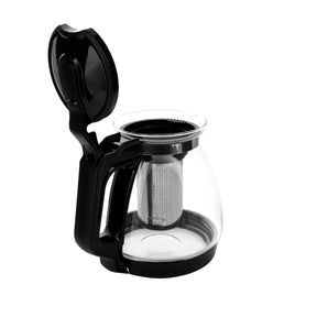 Nordic Schiller Lilac Glas Teekanne mit Deckel und Edelstahl-Sieb – 1700 ml