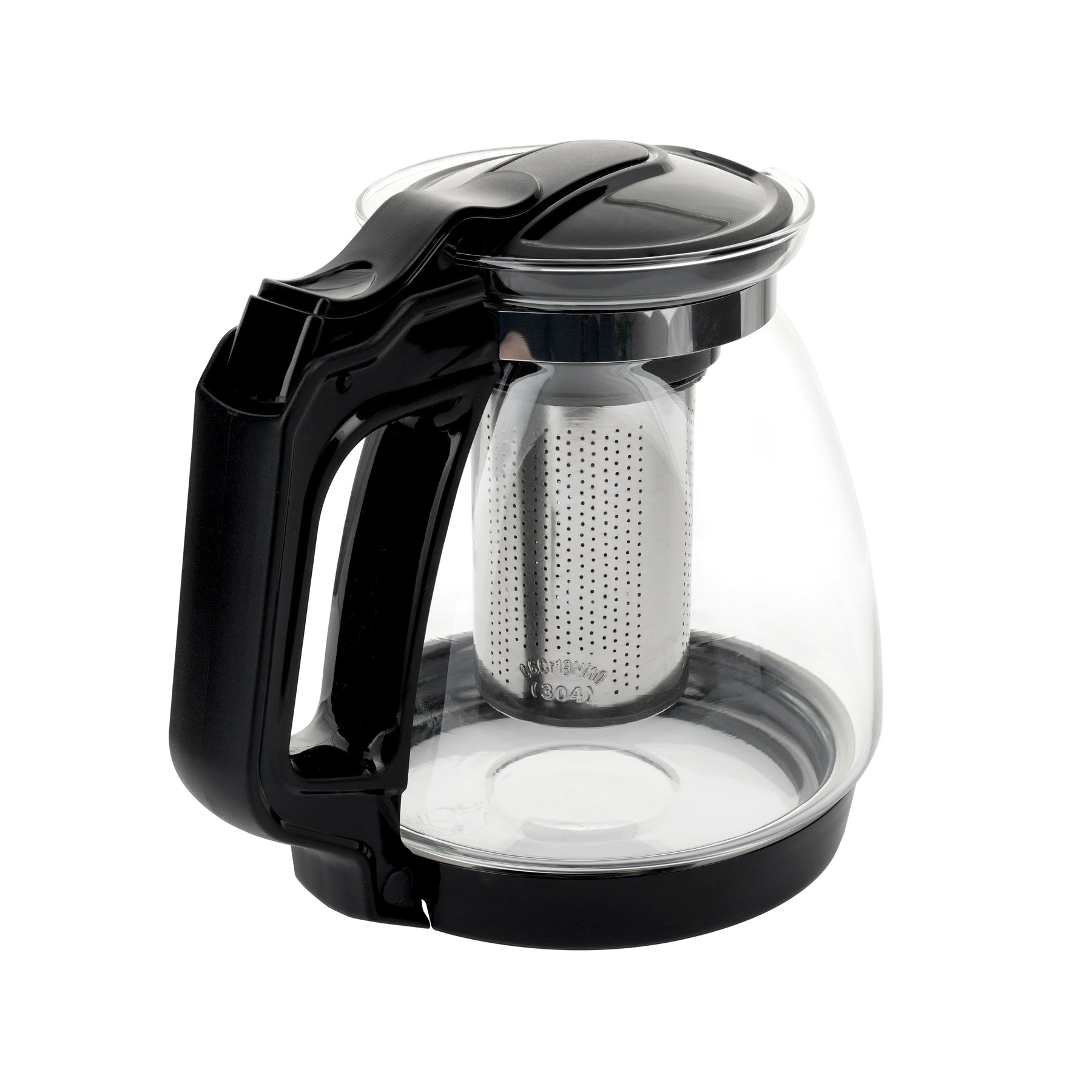 Nordic Schiller Lilac Glas Teekanne mit Deckel und Edelstahl-Sieb – 1700 ml