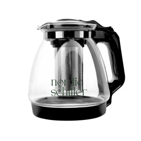 Nordic Schiller Lilac Glas Teekanne mit Deckel und Edelstahl-Sieb – 1700 ml