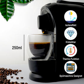 Nordic Schiller Doppelwandige Gläser – 250 ml, 2er Set