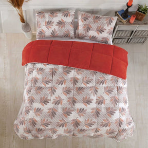 Nordic Schiller Wellsoft 4-Jahreszeiten Doppelseitige Bettdecke - Ziegelrot