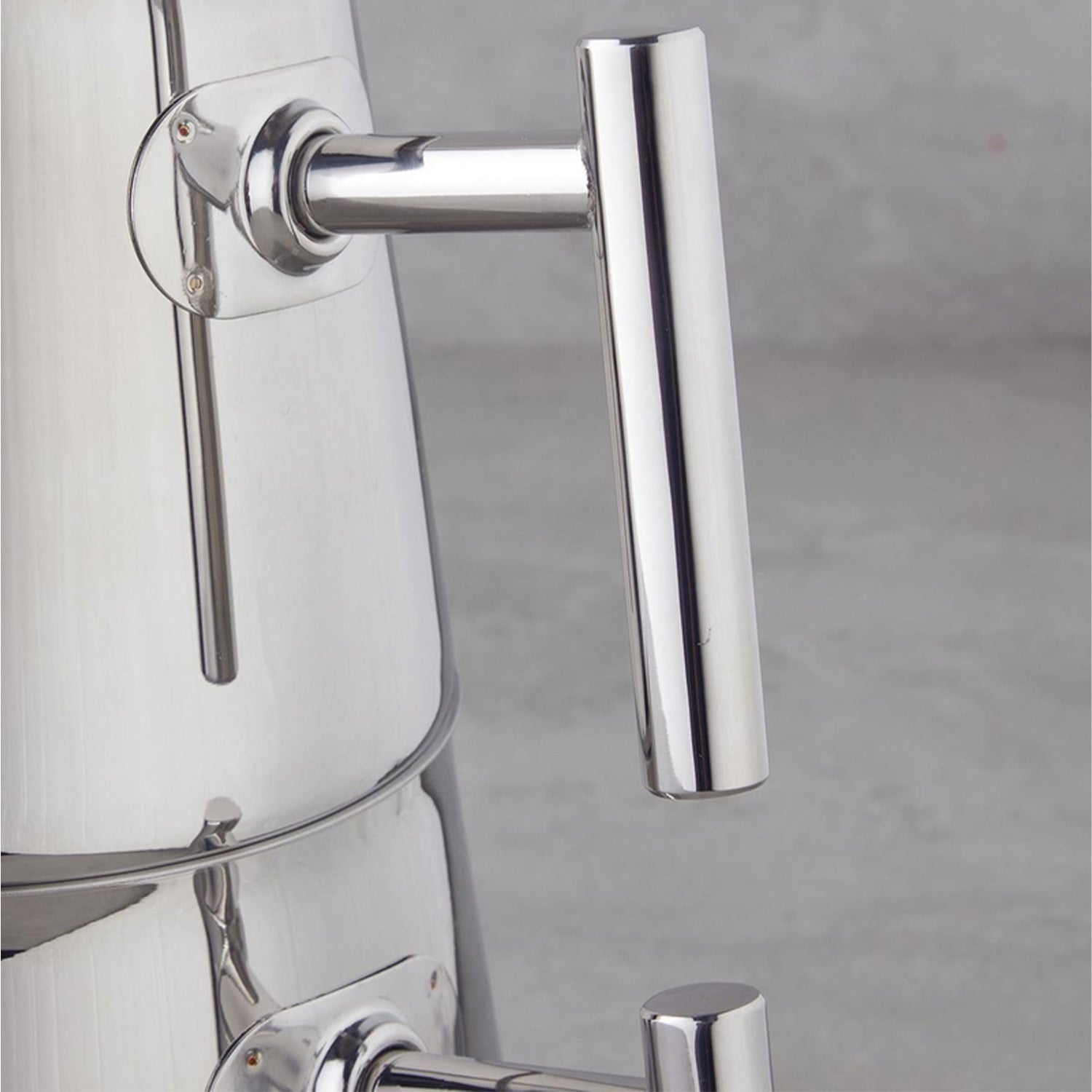 English Home New Aden Teekanne aus Stahl (Çaydanlık) 0,75-1,75 l Silber