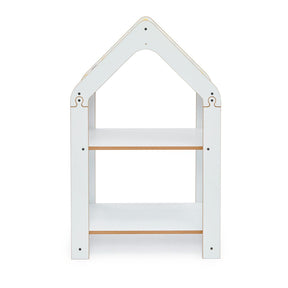 Cozy Collections  Regal im Hausstil – Montessori-Bücherregal Chevron-Dach, Naturholz