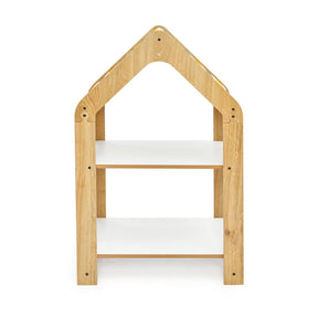 Cozy Collections  Regal im Hausstil – Montessori-Bücherregal Chevron-Dach, Naturholz