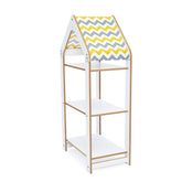 Cozy Collections  Regal im Hausstil – Montessori-Bücherregal Chevron-Dach, Naturholz
