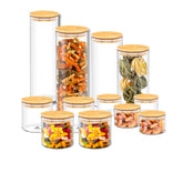 Wilmax Gastro Starter Set Vorratsgläser – 12-teilig (2x2000ml, 2x1500ml, 4x600ml, 4x400ml)