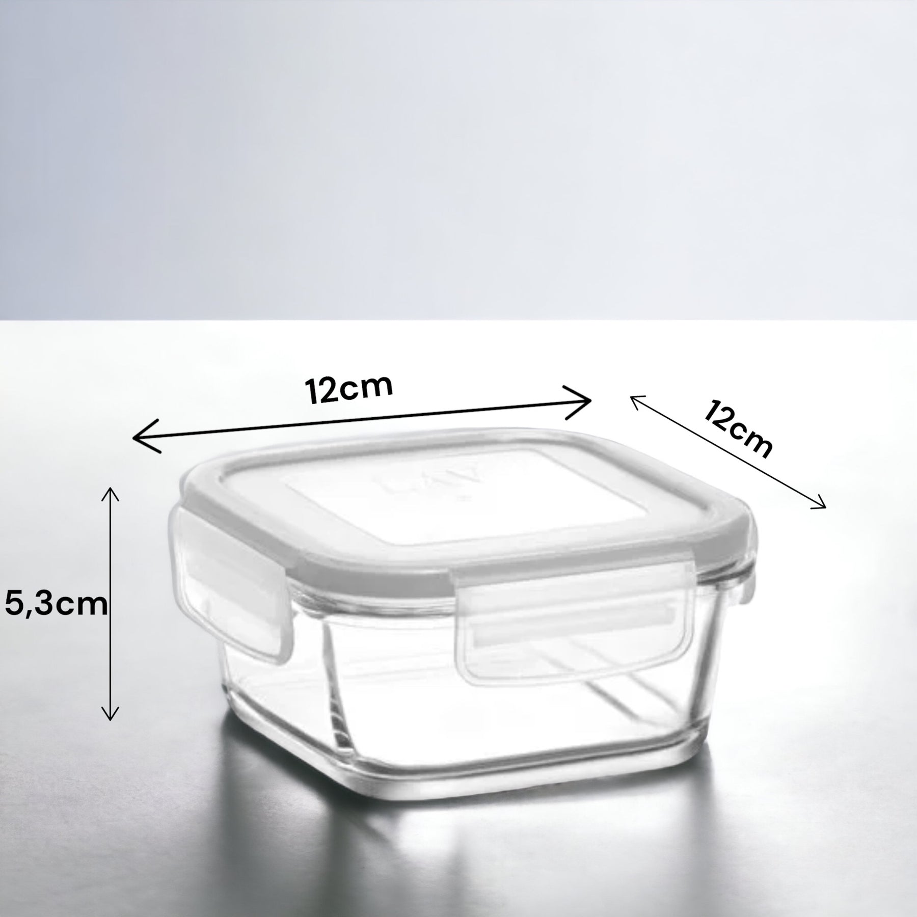 LAV Glasbehalter mit Deckel size image