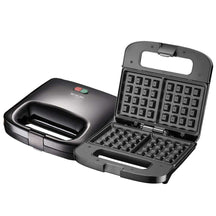 HATEX Michelino Waffeleisen Eckig 750W Schwarz