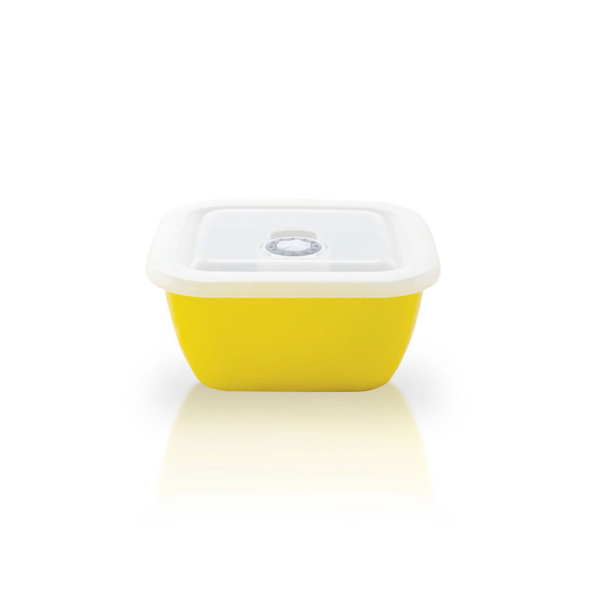 Lätt Home Hermetischer Keramikbehälter Lätt - 500 ml Quadratisch, Gelb