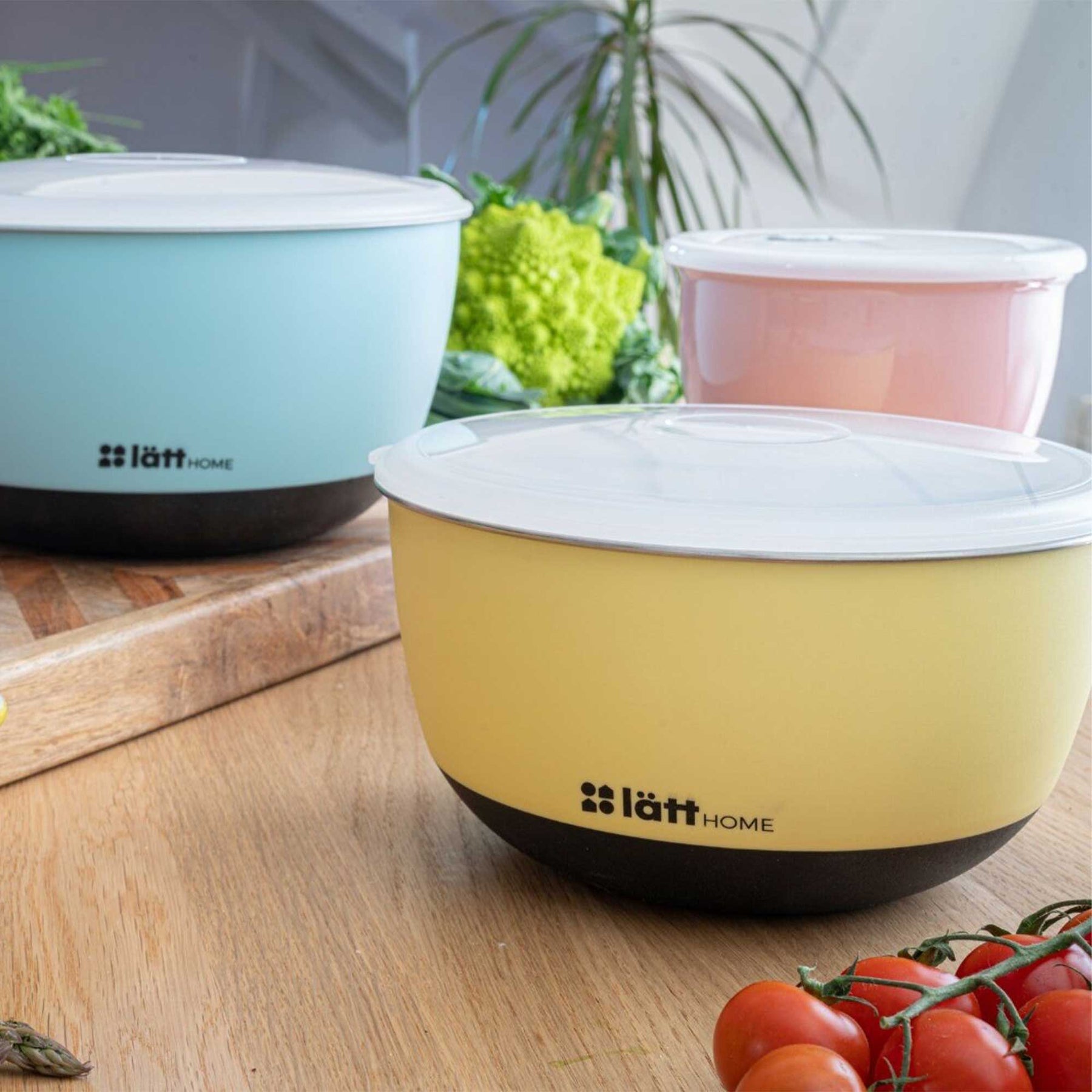 Lätt Home Hermetischer Keramikbehälter - 650 ml Rund, Rosa