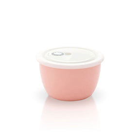 Lätt Home Hermetischer Keramikbehälter - 650 ml Rund, Rosa