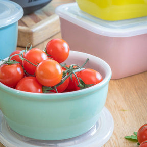 Lätt Home Hermetischer Keramikbehälter - 650 ml Rund, Rosa