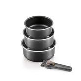 Tescoma Kasserollen-Set mit abnehmbarem Griff VARIO Topf-Set, 4-teilig