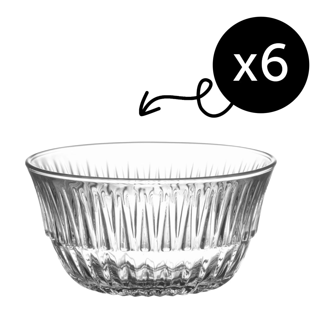 LAV Alinda Glasschalen - 215 ml (7 1/4 oz) - 6er Set
