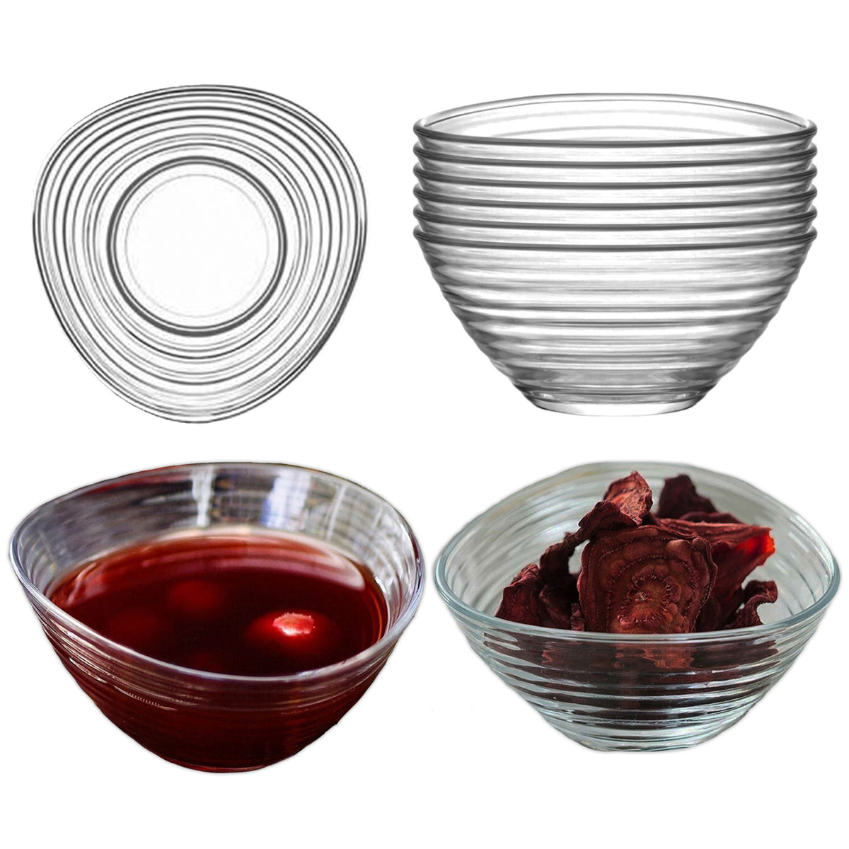 LAV Derin Glasschalen – 300 ml bowl 6 set