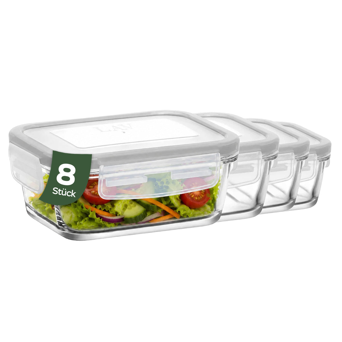 LAV Fresco Glasbehälter mit Deckel - 400 ml (13 1/2 oz)