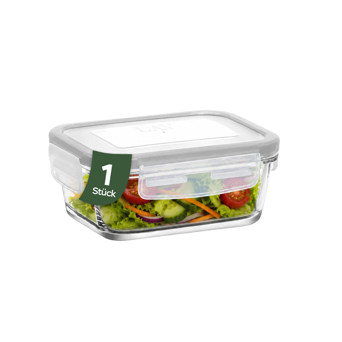LAV Fresco Glasbehälter mit Deckel - 400 ml (13 1/2 oz)