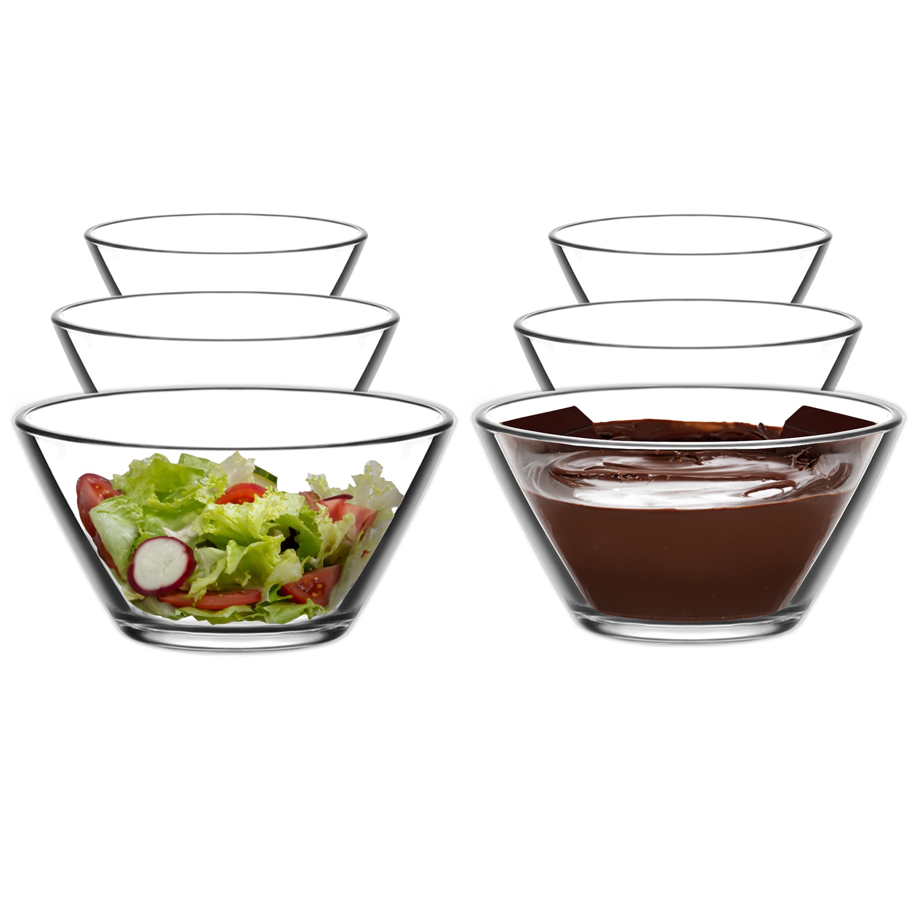 LAV Vega Glasschalen – 345 ml (11 3/4 oz), 6er Set